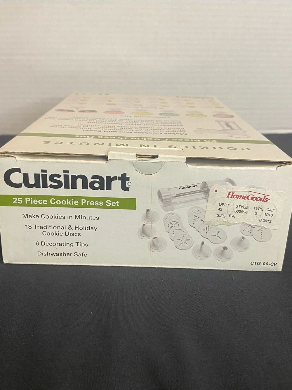 Cuisinart White 25-Piece Cookie Press Set